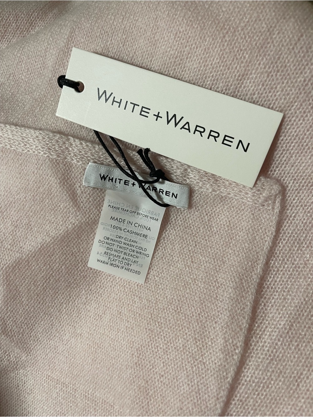 White + Warren Cashmere Travel Wrap Pink Sand 4547T - Picture 3 of 4